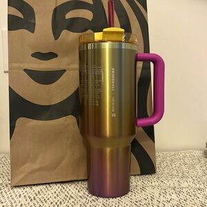 STANLEY X STARBUCKS 40 OZ TUMBLER!!💛🩷💛🩷💛🩷